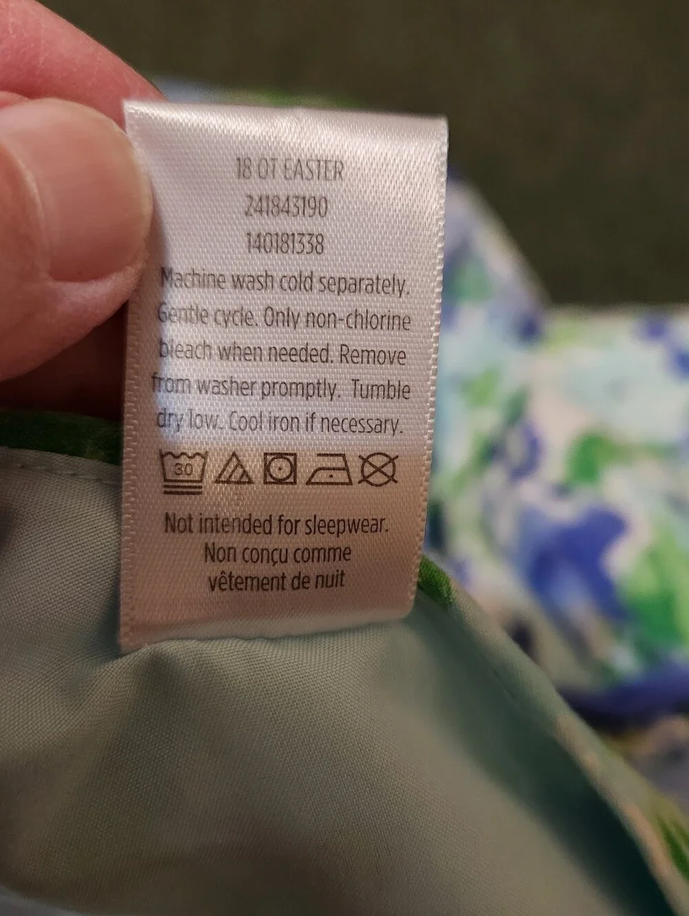 Gymboree Girls Fit & Flare One-Shoulder Floral Dress Size 8 White/Blue Easter